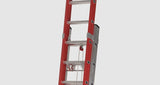 VITO Elektriker Leiter Electra Profi Alu-Glasfaser-Schiebeleiter, 5.03 m, 2x10 Sprossen max. 150 kg - Tools.de TP Profishop GmbH