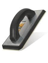 VITO Fugenbrett - Profi Fugbrett für Fliesenleger - Gummi Glättkelle für Fugen - ergonomisch geformter Griff - 240x100 mm Fugbrett Ausfugbrett, Zellkautschuk schwarz/grau Fugscheibe VITBJA - Tools.de TP Profishop GmbH