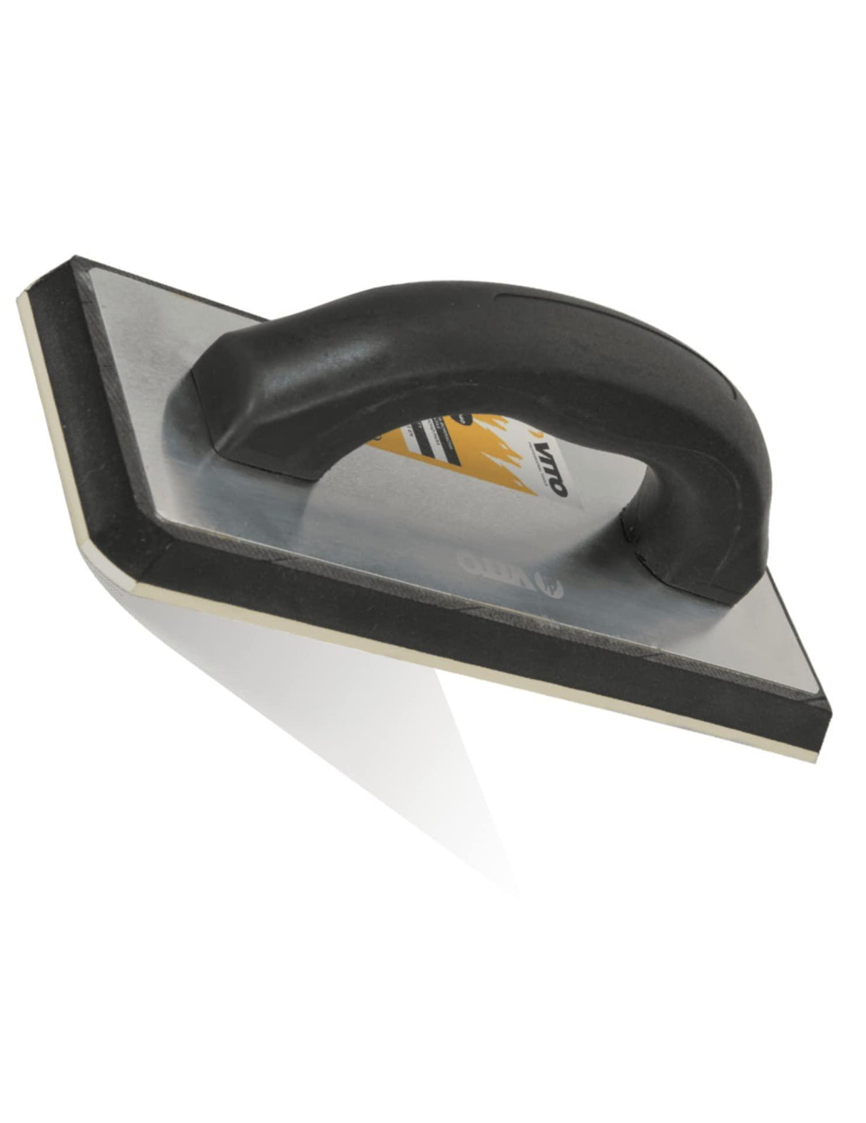 VITO Fugenbrett - Profi Fugbrett für Fliesenleger - Gummi Glättkelle für Fugen - ergonomisch geformter Griff - 240x100 mm Fugbrett Ausfugbrett, Zellkautschuk schwarz/grau Fugscheibe VITBJA - Tools.de TP Profishop GmbH