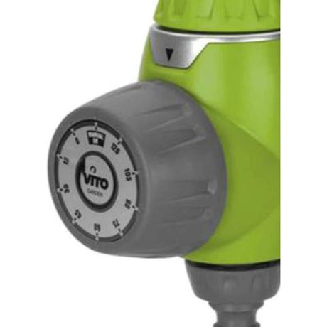 VITO Garden Bewässerungsuhr - Zeitschaltuhr für Wasserhähne 26.5 mm (G 3/4), Flexible Bewässerungsdauer (bis 120 min), leichtes Anschließen Dank Quick Coupling, VIPR2H - Tools.de TP Profishop GmbH