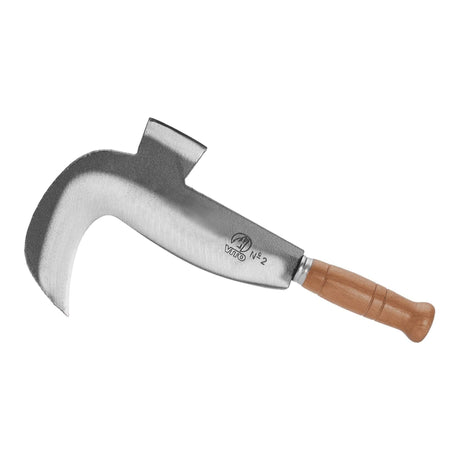 VITO Garden - Billhook, Hippe, Zweischneidige Hackmesser, Sichel aus gehärtetem Stahl - Gewicht: 490g - 240x190mm - traditionell geschmiedet - ideal für Arbeiten auf Wiesen, Feldern & Garten - Tools.de TP Profishop GmbH