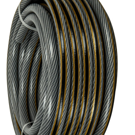 VITO Garden Gartenschlauch 15 mm (5/8 Zoll) 20 m | 5-lagig | 20 bar | FLEXGarden | kein abknicken, kein verdrehen | UV-beständig | Farbe: grau-gold (15 mm (5/8 Zoll) 20 m) - Tools.de TP Profishop GmbH