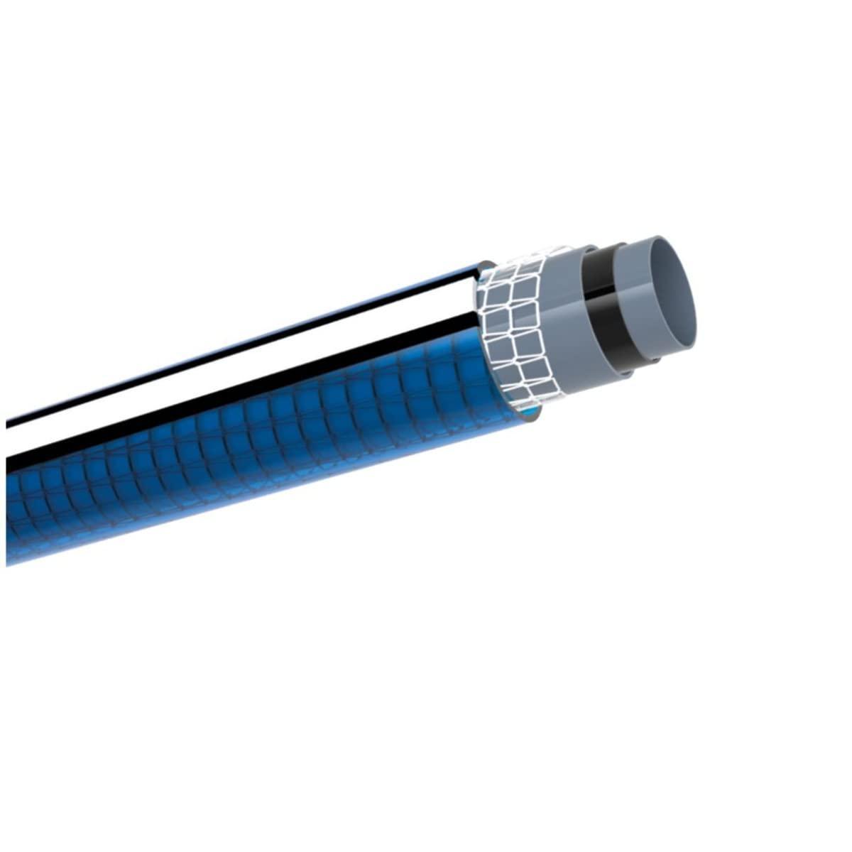 VITO Garden Gartenschlauch 15mm (5/8 Zoll) 20 m | 20 bar | 5-lagig | formstabil, flexibel | druck- und UV-beständig | Farbe: dunkelblau (15mm (5/8 Zoll) 20 m) - Tools.de TP Profishop GmbH