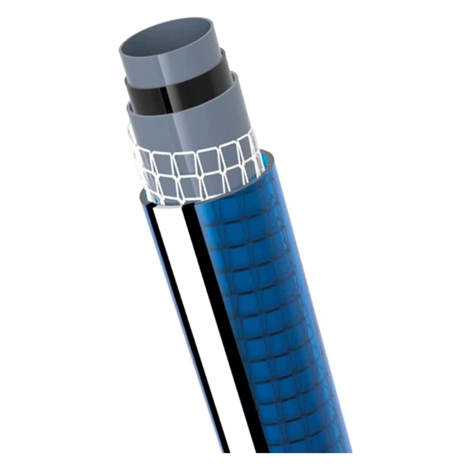 VITO Garden Gartenschlauch 19mm (3/4 Zoll) 20 m | 20 bar | 5-lagig | formstabil, flexibel | druck- und UV-beständig | Farbe: dunkelblau (19mm (3/4 Zoll) 20 m) - Tools.de TP Profishop GmbH