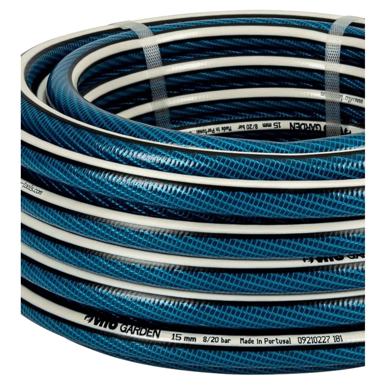 VITO Garden Gartenschlauch 19mm (3/4 Zoll) 20 m | 20 bar | 5-lagig | formstabil, flexibel | druck- und UV-beständig | Farbe: dunkelblau (19mm (3/4 Zoll) 20 m) - Tools.de TP Profishop GmbH