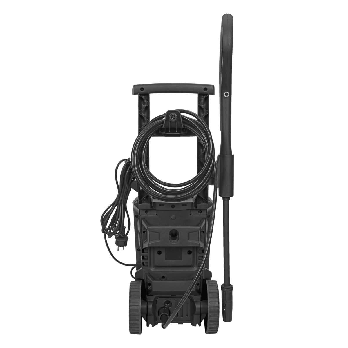 VITO Hochdruckreiniger 1300w Aluminium Induktions-Motor max. Druck 115 bar, max. Fördermenge 390 l/h, Schwarz/Gelb, 5 Meter Schlauch, 5 Meter Kabel - (VIML115WR1) - Tools.de TP Profishop GmbH