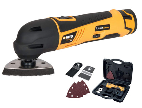 VITO Kabelloses oszillierendes Multitool Multifunktionswerkzeug 12 V Multitool inkl. Zubehör Koffer - Tools.de TP Profishop GmbH
