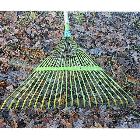 VITO Laubrechen Metall - Laubbesen - mit Stiel - Rasenharke - Gartenharke - Laubfächer - Laubbesen - Gartengerät - Gartenwerkzeug 22 Zähne - Fächermaß 55cm cm - Länge 1550 -VIVR199 - Tools.de TP Profishop GmbH