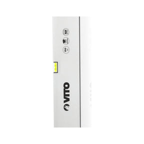 VITO Lineal-Typ Wasserwaage, Rahmen aus Aluminium, 2 Blasen - lotrecht und waagerecht mit stoßdämpfende Endkappen, Messgenauigkeit 1 mm/m, Farbe: Silber - VINR150 - Tools.de TP Profishop GmbH