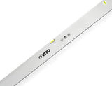 VITO Lineal-Typ Wasserwaage, Rahmen aus Aluminium, 2 Blasen - lotrecht und waagerecht mit stoßdämpfende Endkappen, Messgenauigkeit 1 mm/m, Farbe: Silber - VINR150 - Tools.de TP Profishop GmbH