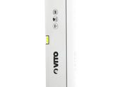 VITO Lineal-Typ Wasserwaage, Rahmen aus Aluminium, 2 Blasen - lotrecht und waagerecht mit stoßdämpfende Endkappen, Messgenauigkeit 1 mm/m, Farbe: Silber - VINR200 - Tools.de TP Profishop GmbH