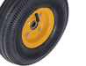 VITO Luftrad/Pneumatisches Rad für klappbaren Handwagen bzw. Sackkarre, Ersatzrad, Zusatz, Farbe: schwarz/gelb, Durchmesser des Rads: 250 mm - (VIROD4) - Tools.de TP Profishop GmbH