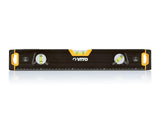 VITO Magnetische Aluminium-Wasserwaage Pro 45cm (VINP60), Abmessungen: 600 x 65 x 27 mm, mit stoßdämpfenden Endkappen, magnetischer Basis und Genauigkeit: 0,5 mm/m - Tools.de TP Profishop GmbH