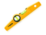 VITO Magnetische Brückenwaage 25 cm, Aluminiumrahmen, Enthält 2 Blasen: Lot und Libelle, Magnetische Basis; - Genauigkeit: 0,5 mm/m, Farbe: Gelb/schwarz - VINTM25 - Tools.de TP Profishop GmbH
