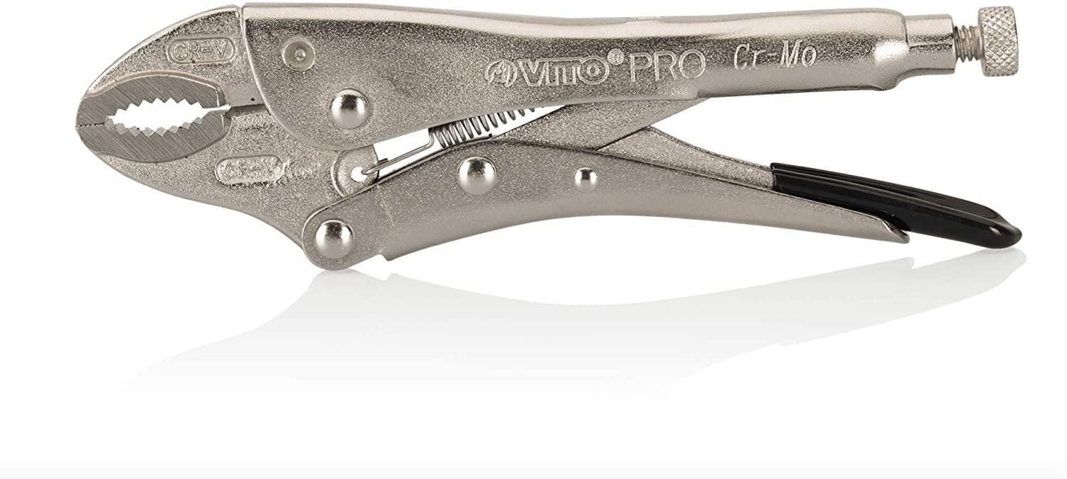 VITO Pro 250 mm Gripzangen 4er Set mit Selbstklemmfunktion - Hochwertiger Vanadium-Stahl - Schweißzange Feststellzange - Schweißen - Qualität von VITO ! - Tools.de TP Profishop GmbH