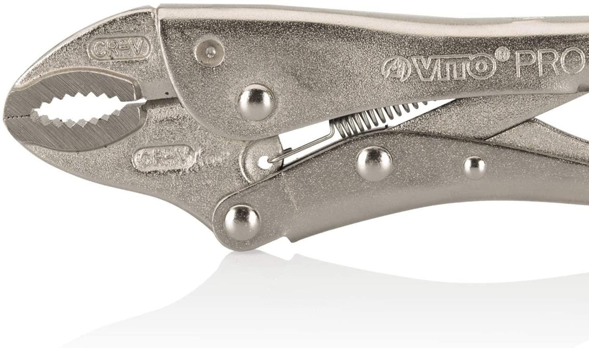 VITO Pro 250 mm Gripzangen 4er Set mit Selbstklemmfunktion - Hochwertiger Vanadium-Stahl - Schweißzange Feststellzange - Schweißen - Qualität von VITO ! - Tools.de TP Profishop GmbH