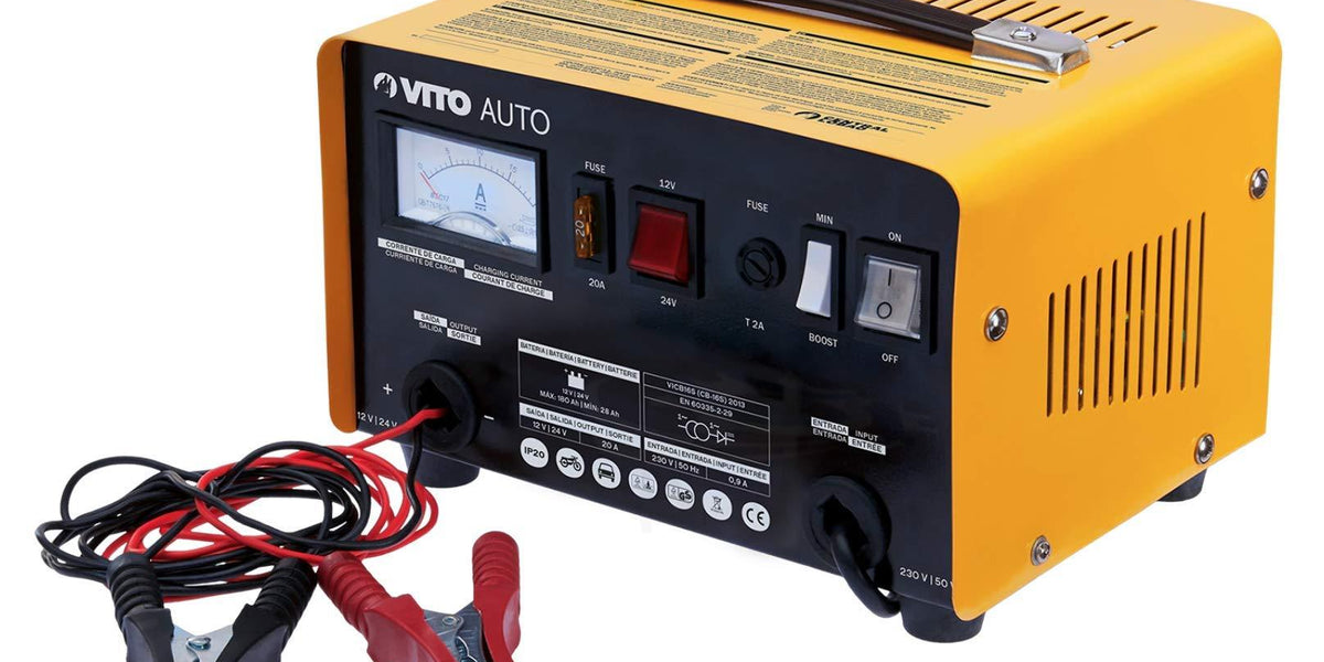 VITO Batterieladegerät Ladegerät 12V 24V - Batterie 12A für Auto, Boot oder  Motorrad - Schnelles Laden - Überlastungsschutz - tragbar - Auto - VICB16S  mit Best-Preis-Garantie —  TP Profishop GmbH