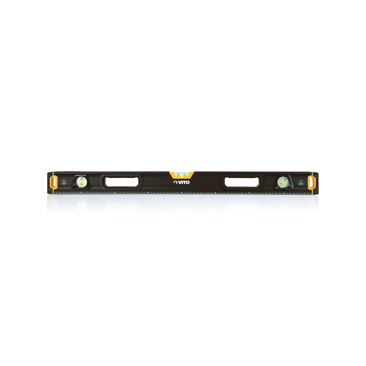 VITO Pro Magnetische Wasserwaage 80cm ALU (VINP80), Abmessungen: 800x65x27 mm, mit stoßdämpfenden Endkappen, magnetischer Basis und Genauigkeit: 0,5 mm/m - Tools.de TP Profishop GmbH