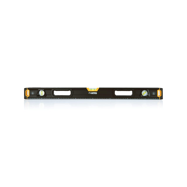 VITO Pro Magnetische Wasserwaage 80cm ALU (VINP80), Abmessungen: 800x65x27 mm, mit stoßdämpfenden Endkappen, magnetischer Basis und Genauigkeit: 0,5 mm/m - Tools.de TP Profishop GmbH