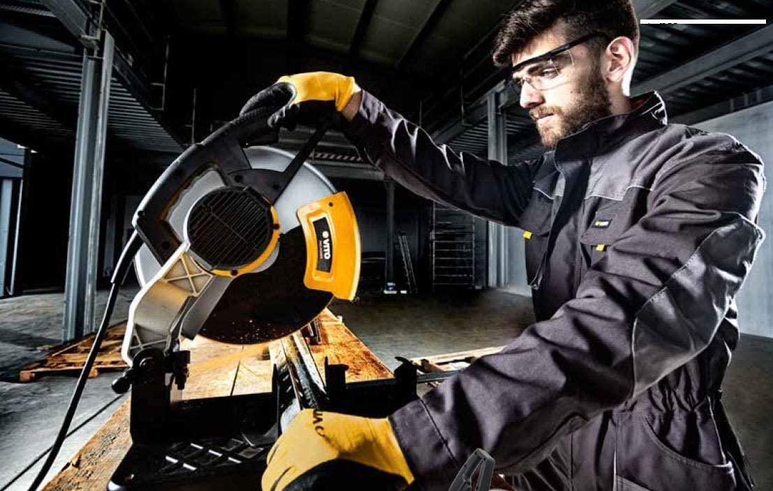 VITO Pro Metalltrennsäge 355 Metallkreissäge 2300 Watt, Trennscheibe Ø 355mm, 4000 rpm, 0-45º, Verstellbarer Höhenanschlag, Metall-Trennmaschine - Tools.de TP Profishop GmbH