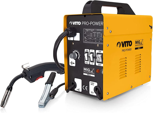 VITO Pro-Power 100A MIG Schweißgerät Draht ohne Gasversorgung - Fülldraht-Schweißgerät MIG 100 A 230 V - Tools.de TP Profishop GmbH