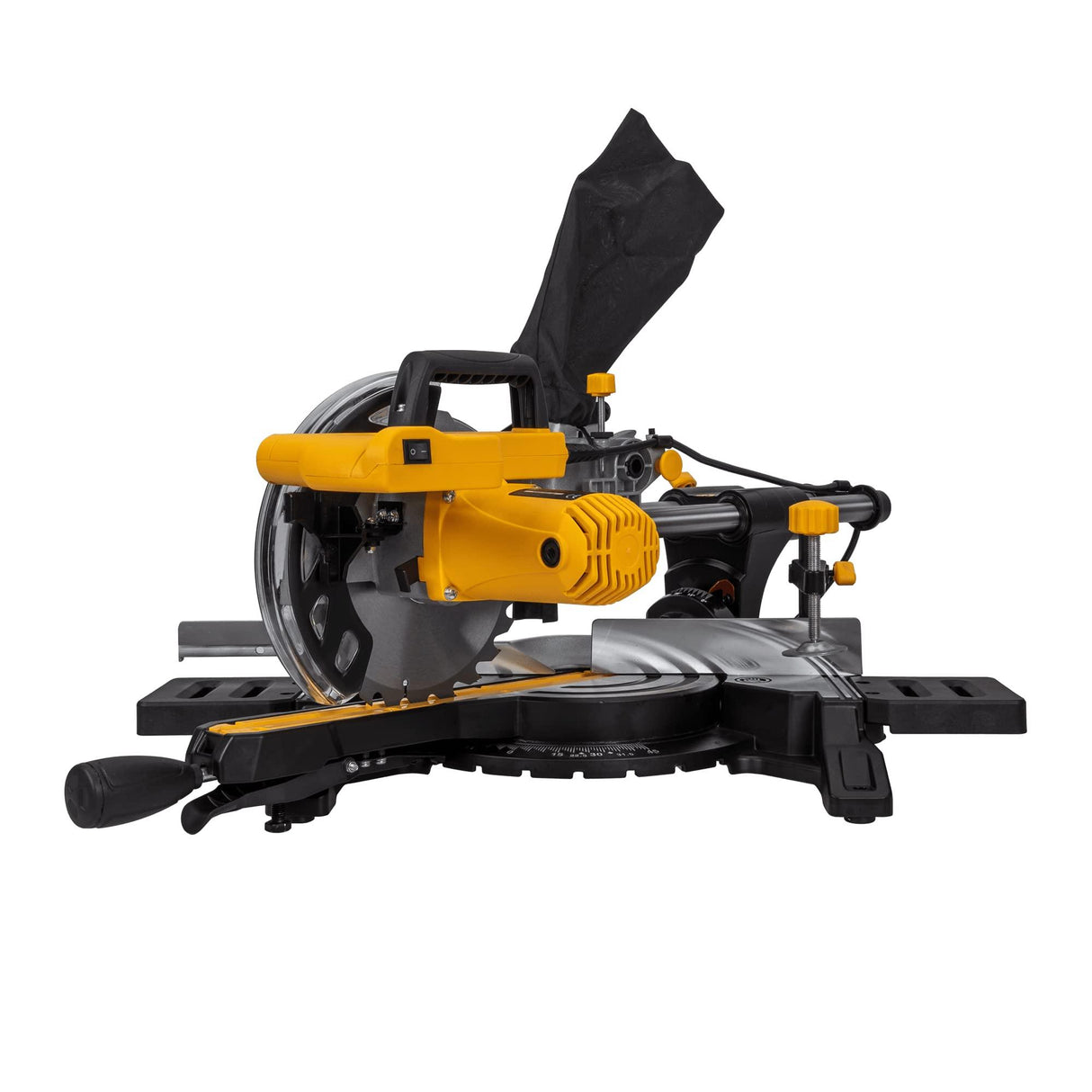 VITO PRO POWER Kapp und Gehrungssäge, 1500W Ø210mm 24 Zähne Sägeblatt, 230mm Schnittbreite mit Schnittkanten Laser, Drehtisch, 5000RPM mit 45°Fase, Staubabsaugung, Max Schnitttiefe: 0°: 60mm/45°:36mm - Tools.de TP Profishop GmbH