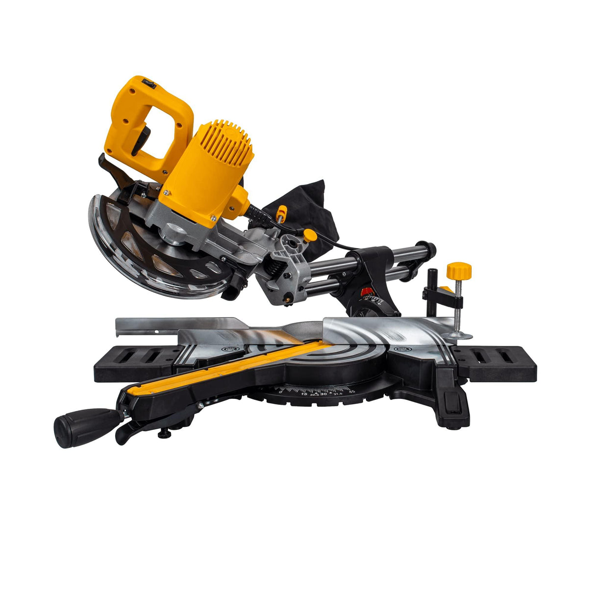VITO PRO POWER Kapp und Gehrungssäge, 1500W Ø210mm 24 Zähne Sägeblatt, 230mm Schnittbreite mit Schnittkanten Laser, Drehtisch, 5000RPM mit 45°Fase, Staubabsaugung, Max Schnitttiefe: 0°: 60mm/45°:36mm - Tools.de TP Profishop GmbH