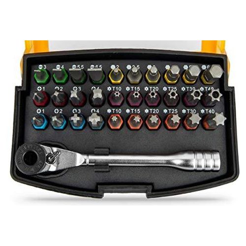 VITO Professional Bitsatz 30 Mini Ratsche Bit Bitbox Spezialbits Bitsortiment (Bitsatz 30) - Tools.de TP Profishop GmbH