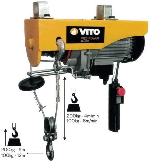 VITO Professional elektrische Seilwinde Flaschenzug Kran Seilzug Motorwinde Hub Winde Vito Pro Power - Tools.de TP Profishop GmbH
