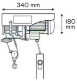 VITO Professional elektrische Seilwinde Flaschenzug Kran Seilzug Motorwinde Hub Winde Vito Pro Power - Tools.de TP Profishop GmbH
