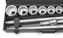 VITO Professional LKW Steckschlüsselsatz 22-50mm, 14 Teile-Set, mit 1 Knarrengriff 3/4", 10 Steckschlüsseleinsätze, 2 Verlängerungsstangen und 1 Stange - VIJR14 - Tools.de TP Profishop GmbH