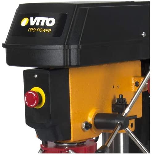 VITO Professional Tischbohrmaschine 500W VIMFC500A Säulenbohrmaschine mit einer Leistung von 500 W und einem maximalen Bohrerdurchmesser von 13 mm sind 5 Drehzahlen zwischen 500 und 2500 U / min - Tools.de TP Profishop GmbH