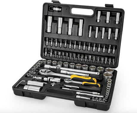 VITO Professional Werkzeugkoffer 94 Teile Schlüssel Werkzeugsatz Ringschlüssel Set Steckschlüssel - Tools.de TP Profishop GmbH