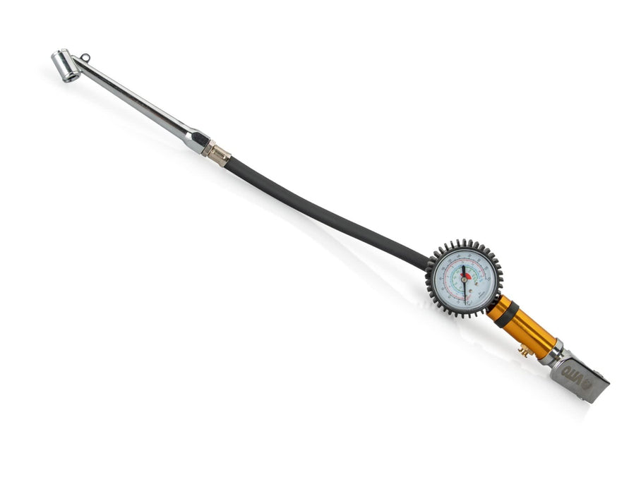 VITO Professionelle Aufblaspistole mit Manometer, Maximaler Druck: 15 bar, Abmessungen: 1/4” - 6 mm, schnelle Ankupplung, Reifendruck-Prüfer für Auto, Motorrad, Lkw uvm.- VIPEM - Tools.de TP Profishop GmbH