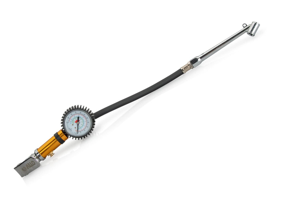 VITO Professionelle Aufblaspistole mit Manometer, Maximaler Druck: 15 bar, Abmessungen: 1/4” - 6 mm, schnelle Ankupplung, Reifendruck-Prüfer für Auto, Motorrad, Lkw uvm.- VIPEM - Tools.de TP Profishop GmbH