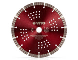 VITO Professionelle Standard Konstruktions/Diamant-Trennscheibe VIDGOP230, Innenbohrung 22,23 mm, Höhe des Segments 12 mm, Dicke des Segments 2,6 mm - Tools.de TP Profishop GmbH