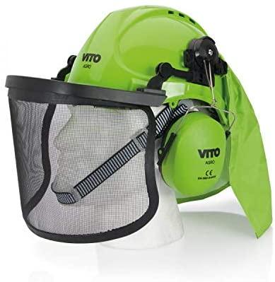 VITO Profi-Schutzhelm mit integriertem Gesichts- und Gehörschutz – Komfortables und verstellbares Design für maximale Sicherheit - Tools.de TP Profishop GmbH