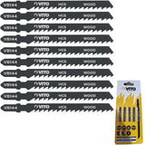 VITO ® Stichsägenblätter 10er Pack | Stichsägeblätter für Holz | Für Bosch Stichsäge, Makita Stichsäge & Akku Stichsäge - Tools.de TP Profishop GmbH