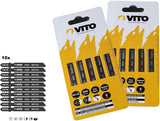 VITO ® Stichsägenblätter 10er Pack | Stichsägeblätter für Metall | Für Bosch Stichsäge, Makita Stichsäge & Akku Stichsäge - Tools.de TP Profishop GmbH