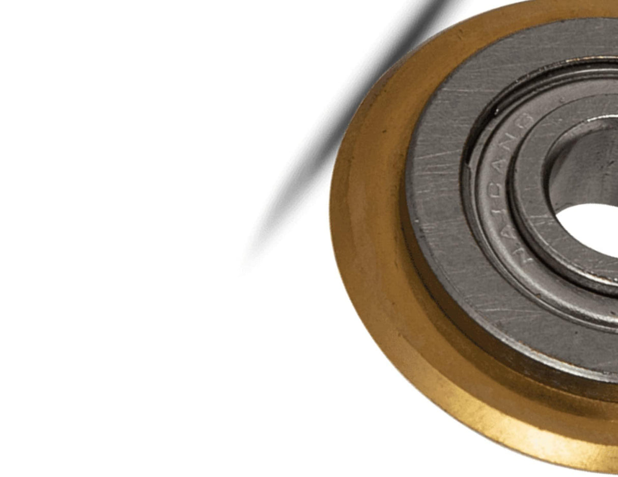 VITO Rad für Fliesenschneider geeignet für VIMCA800 und VIMCA1200, Abmessungen: 22 mm, Ritzscheibe bzw. Rad, Farbe: Metall/Gold, Zusatzteil, Zubehör, Ersatzteil- VIC22 - Tools.de TP Profishop GmbH