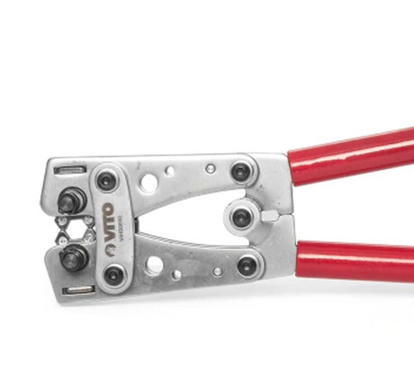 VITO Rohrkabelschuh-sechskant-Crimpzange, Leitungsquerschnitt 6-50MM2, Gehärteter Stahl, Art der Klemmen: Cu/Al-Klemmen und Verbindungsrohre - VIHS0650 - Tools.de TP Profishop GmbH