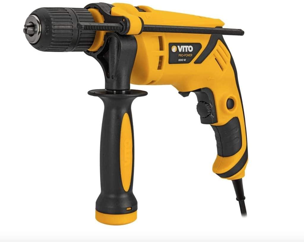 VITO Schlagbohrmaschine 600W – Schnellspannbohrfutter 13mm, 3100 U/min, Soft-Grip & Geschwindigkeitsregler für Profis und Heimwerker - Tools.de TP Profishop GmbH