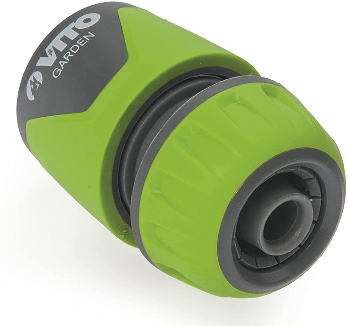 VITO Schlauchkupplung 13-16mm - 1/2-5/8 Zoll Schnellkupplung einfache Montage Schlauchverbinder Steckverbinder für den Schlauchanfang, Griffmulden, Schwarz/Grün - Tools.de TP Profishop GmbH