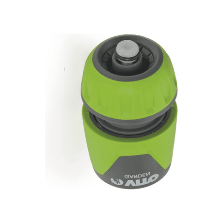 VITO Schnellkupplung 1/2-5/8" mit Absperrventil/Rückschlagventil und Aqua Stop-Funktion, Farbe: grün/grau, Gartenzubehör, hohe Schlauchhaltekraft, einfacher Wechsel - VIJR1258S - Tools.de TP Profishop GmbH