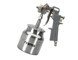 VITO Sprühpistole mit Saugvorschub, Farbspritzpistole, Lackierpistole mit Saugbecher (VIPPT), Tankkapazität 1L, Maximaler Druck 3-5 bar, Anschluss 1/4-6 mm und mit Schneller Klingenwechsel-Funktion - Tools.de TP Profishop GmbH
