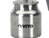 VITO Sprühpistole mit Saugvorschub, Farbspritzpistole, Lackierpistole mit Saugbecher (VIPPT), Tankkapazität 1L, Maximaler Druck 3-5 bar, Anschluss 1/4-6 mm und mit Schneller Klingenwechsel-Funktion - Tools.de TP Profishop GmbH