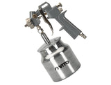VITO Sprühpistole mit Saugvorschub, Farbspritzpistole, Lackierpistole mit Saugbecher (VIPPT), Tankkapazität 1L, Maximaler Druck 3-5 bar, Anschluss 1/4-6 mm und mit Schneller Klingenwechsel-Funktion - Tools.de TP Profishop GmbH