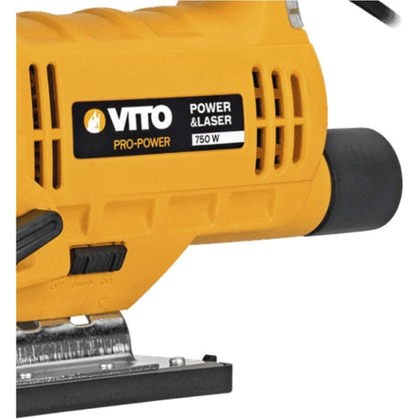 VITO Stichsäge 750W, Laser und LED, Säge Pendelhubsäge einstellbares Geschwindigkeitssystem, Schnellmontage - Tools.de TP Profishop GmbH