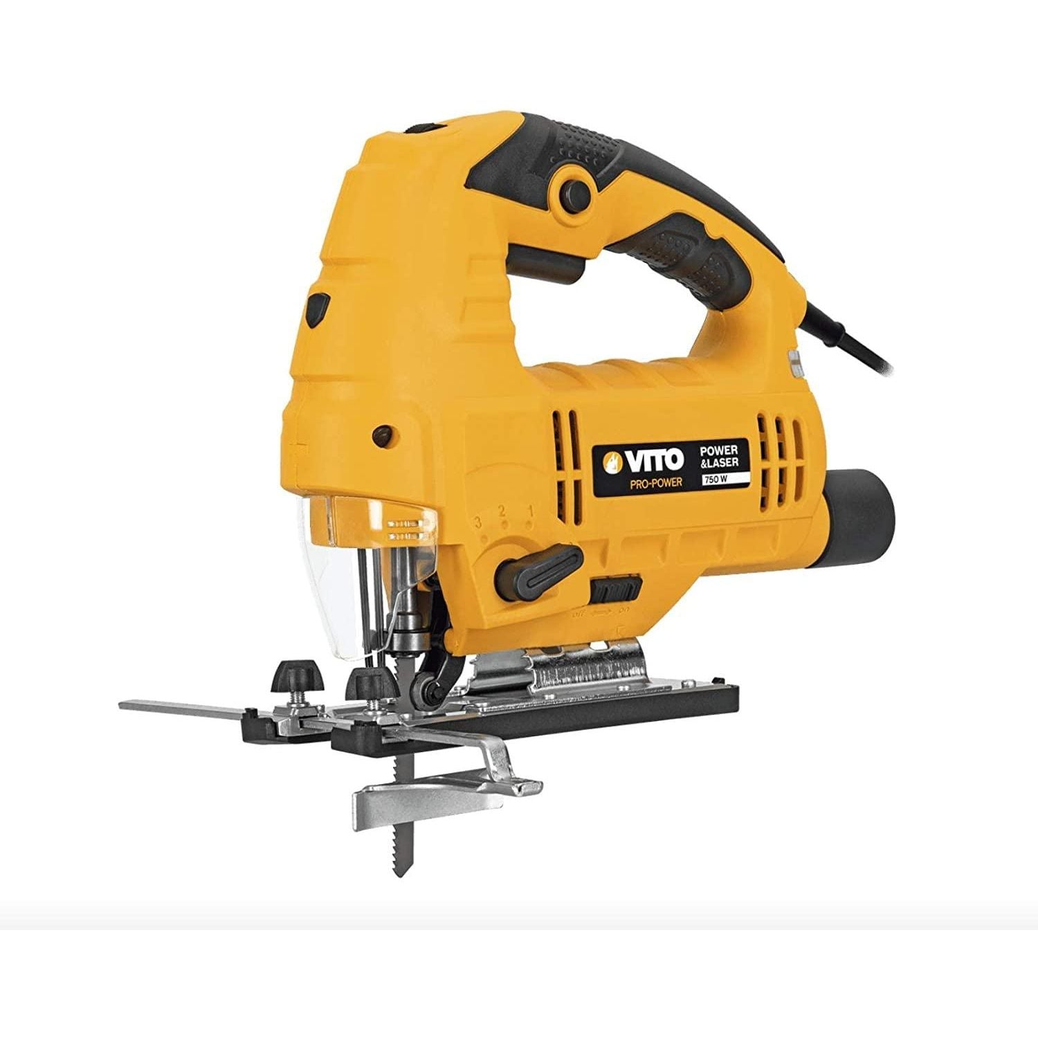 VITO Stichsäge 750W, Laser und LED, Säge Pendelhubsäge einstellbares Geschwindigkeitssystem, Schnellmontage - Tools.de TP Profishop GmbH