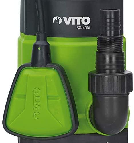 VITO Tauchpumpe für Klarwasser VIBAL400 IPX8 Schutzart, 400 W, max. Förderleistung 7000 l/h, max. Förderhöhe 5 m [Energieklasse A] - Tools.de TP Profishop GmbH